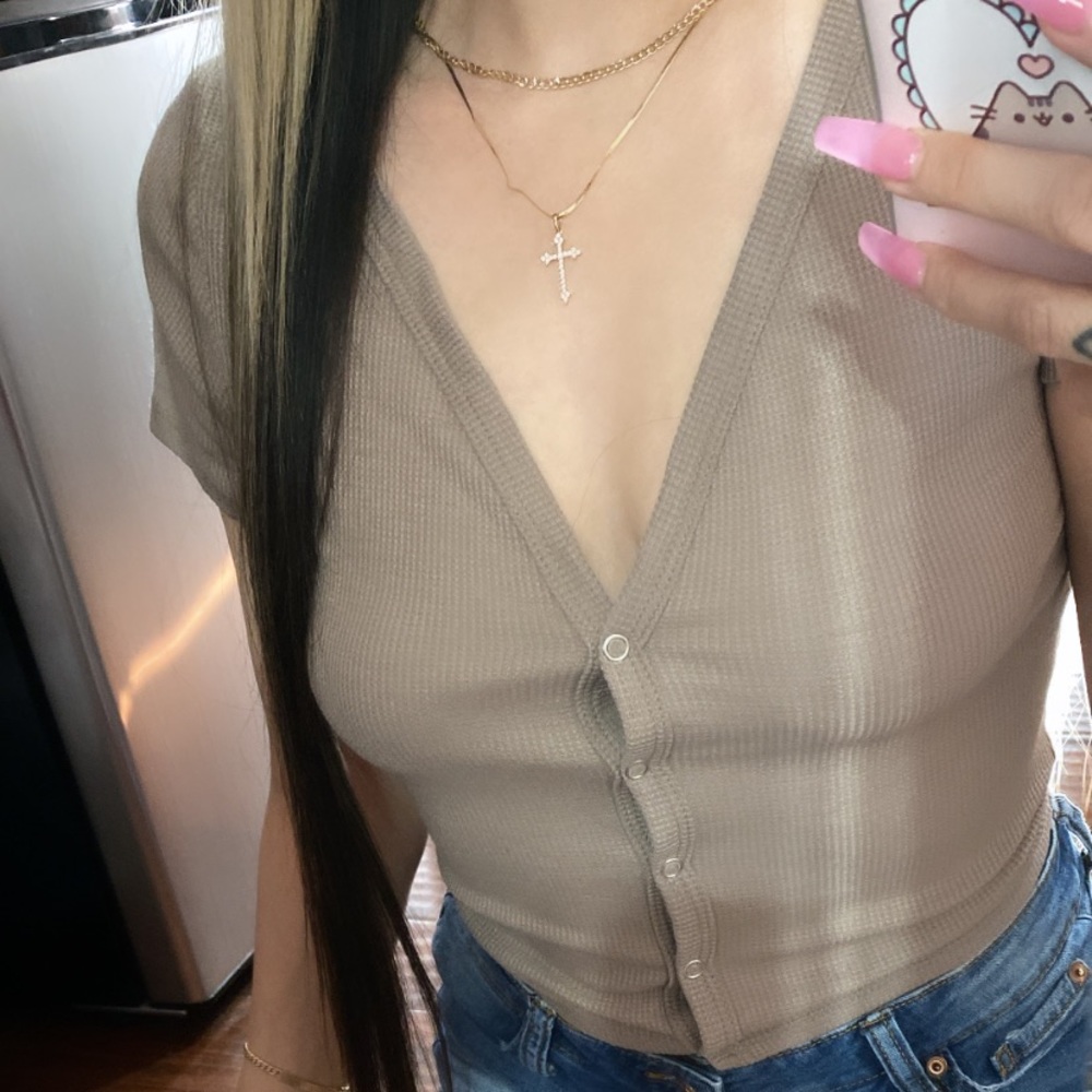 button down tshirt